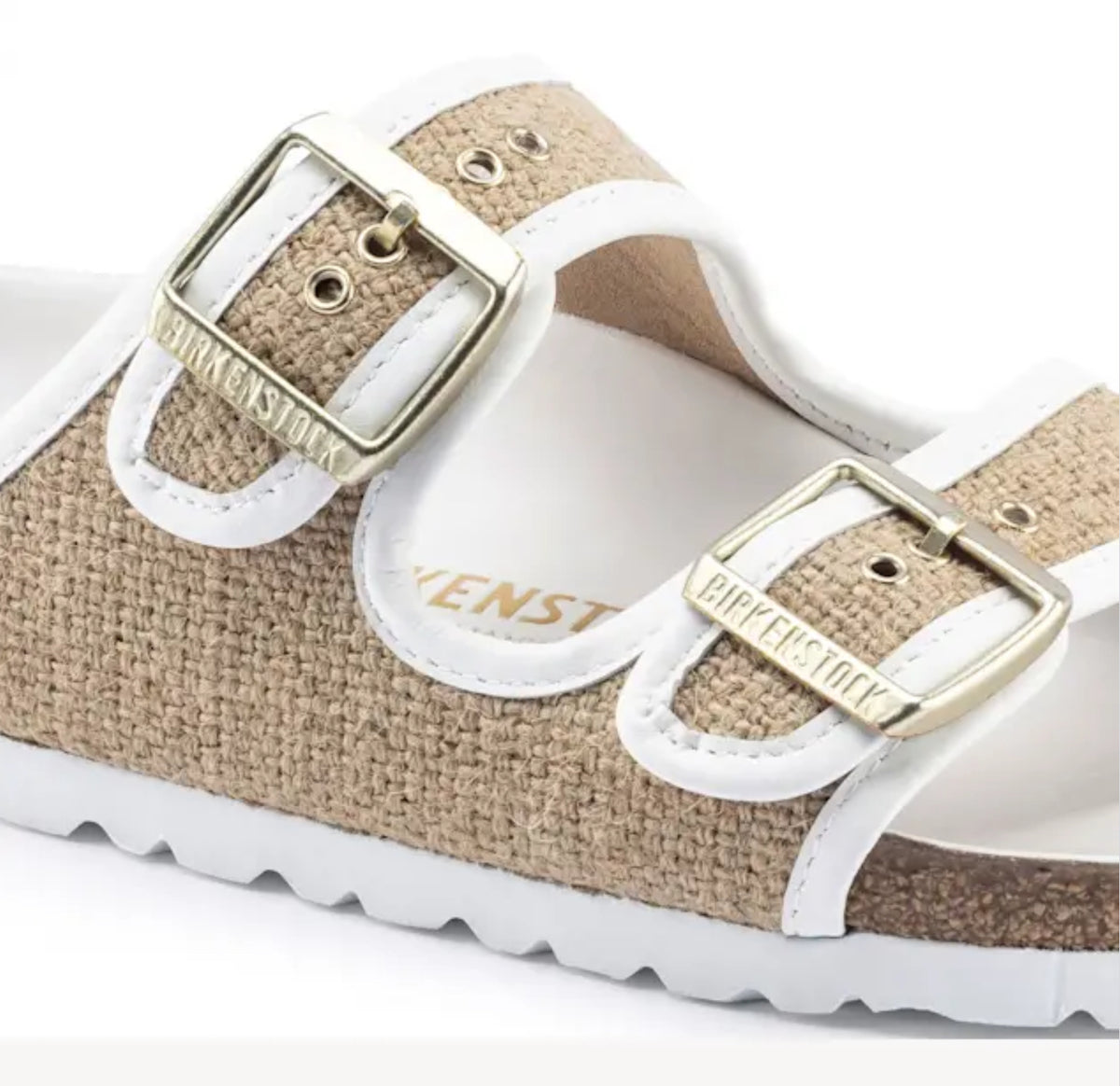 Birkenstock Arizona Nature Jute White Regular Kitty Co